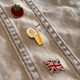 Brits Engelse Union Jack Vlag Emaille Pin samen met twee andere pins
