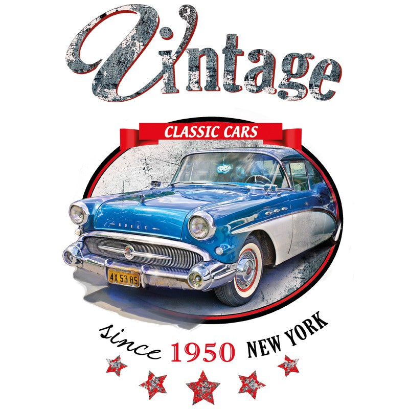 Auto Vintage Classic Cars Since 1950 New York Strijk Applicatie