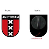 Voor een achterzijde van de Amsterdam Embleem Emaille Pin