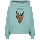 Hert Ree Bambi Opnaai Applicatie Patch op een blauw groen sweater