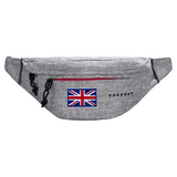 Great Britain Groot Brittannië Union Jack Britse Vlag Strijk Embleem Patch op een grijs heupasje