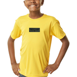 Topgun Airforce Strijk Embleem Patch op een geel t-shirtje