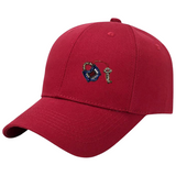 Hangslot Sleutel Strass Kralen Opnaai Fashion Part op een rode cap