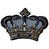 Kroon Paillette Strijk Applicatie Patch Goud Zilver Zwart