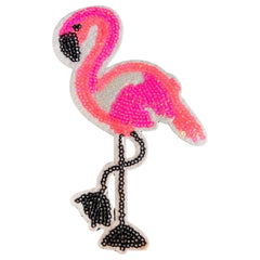 Flamingo Paillette Strijk Embleem Patch Small