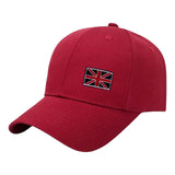 Engeland Britse Union Jack Vlag Strijk Embleem Patch op een rode cap