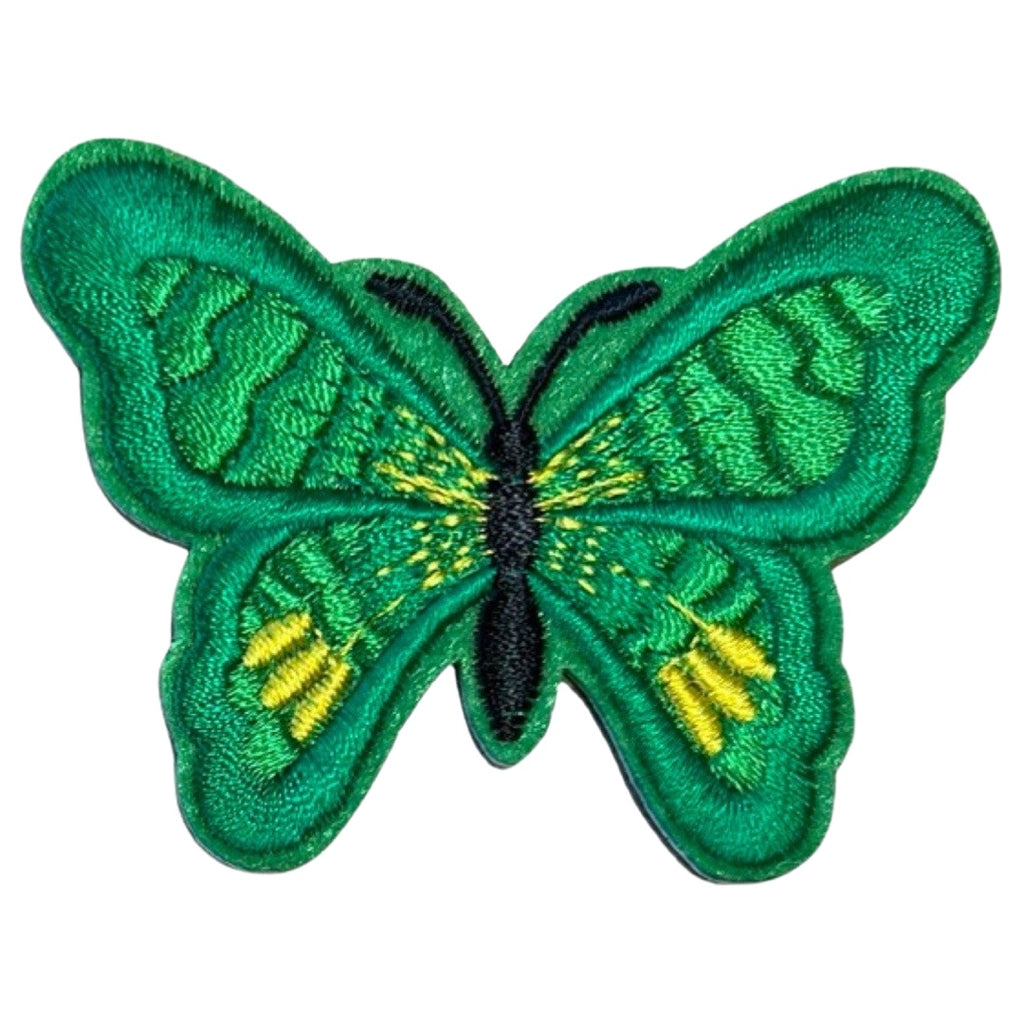 Vlinder Groen Strijk Applicatie Embleem Patch