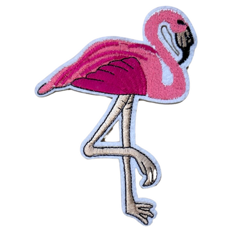 Flamingo Tropische Strijk Embleem Patch