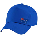 Australië Vlag Strijk Embleem Patch op een blauwe cap