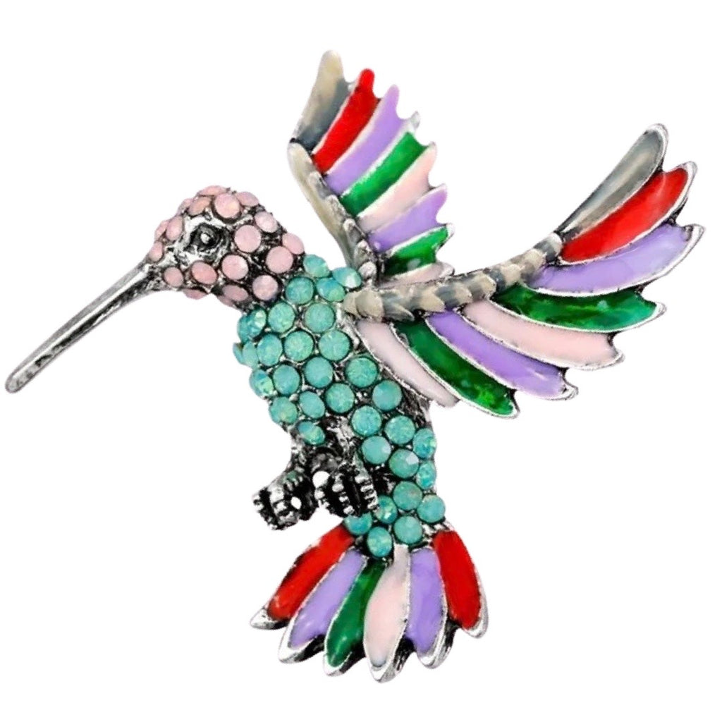 Broche Sierspeld Kolibrie Vogel Multicolor