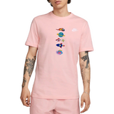 Meteoor Strijk Embleem Patch samen me t andere ruimtevaart strijk patches op een roze t-shirtje