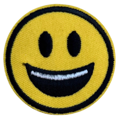 Emoji Smiley Strijk Embleem Patch Blij