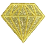 Diamant Goud Glitter Strijk Embleem Patch