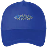 Tribal Paillette Donkerblauw Cosplay Sequins Strijk Embleem Patch op een blauwe cap