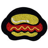 Hotdog Broodje Worst Strijk Embleem Patch