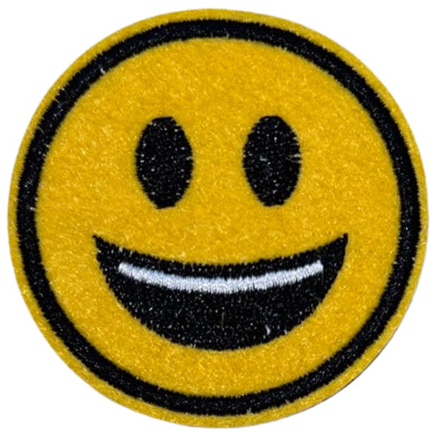 Emoji Smiley Lach Smile Happy Strijk Embleem Patch