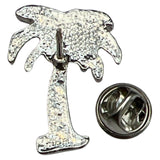 Achterzijde van de Palmboom Kokosnoten Emaille Pin