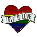 Rainbow Regenboog Hartje Love Is Love Tekst Gay Pride Emaille Pin S