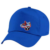 Sneaker Sport Schoen Voetbal Strijk Embleem Patch op een blauwe cap