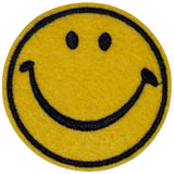 Emoji Smiley Lach Vrolijk Tevreden Strijk Embleem Patch