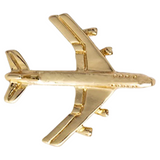 Vliegtuig Pin Goud