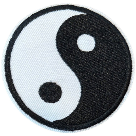 Yin Yang Rond Strijk Embleem Patch