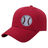 Baseball Honkbal Strijk Embleem Patch op een rode cap