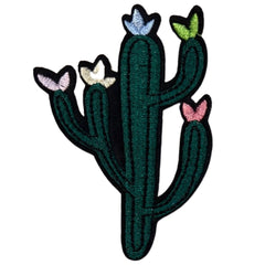 Cactus Met bloemen Strijk Embleem Patch