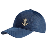 Anker Marine Navy Embleem Strijk Patch op een blauwe cap