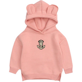 Anker Marine Navy Embleem Strijk Patch o peen roze kleine hoodie