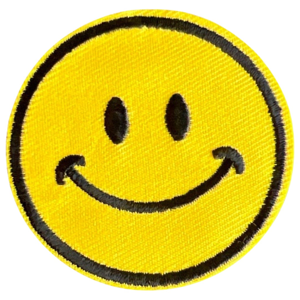 Emoji Smiley Strijk embleem Patch Glimlach