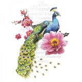Pauw Peacock Full Color Strijk Applicatie
