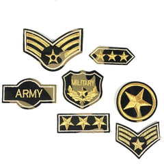 Army Green And Gold Strijk Patch Set Camouflage