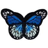 Vlinder Strijk Embleem Applicatie Patch Licht Blauw