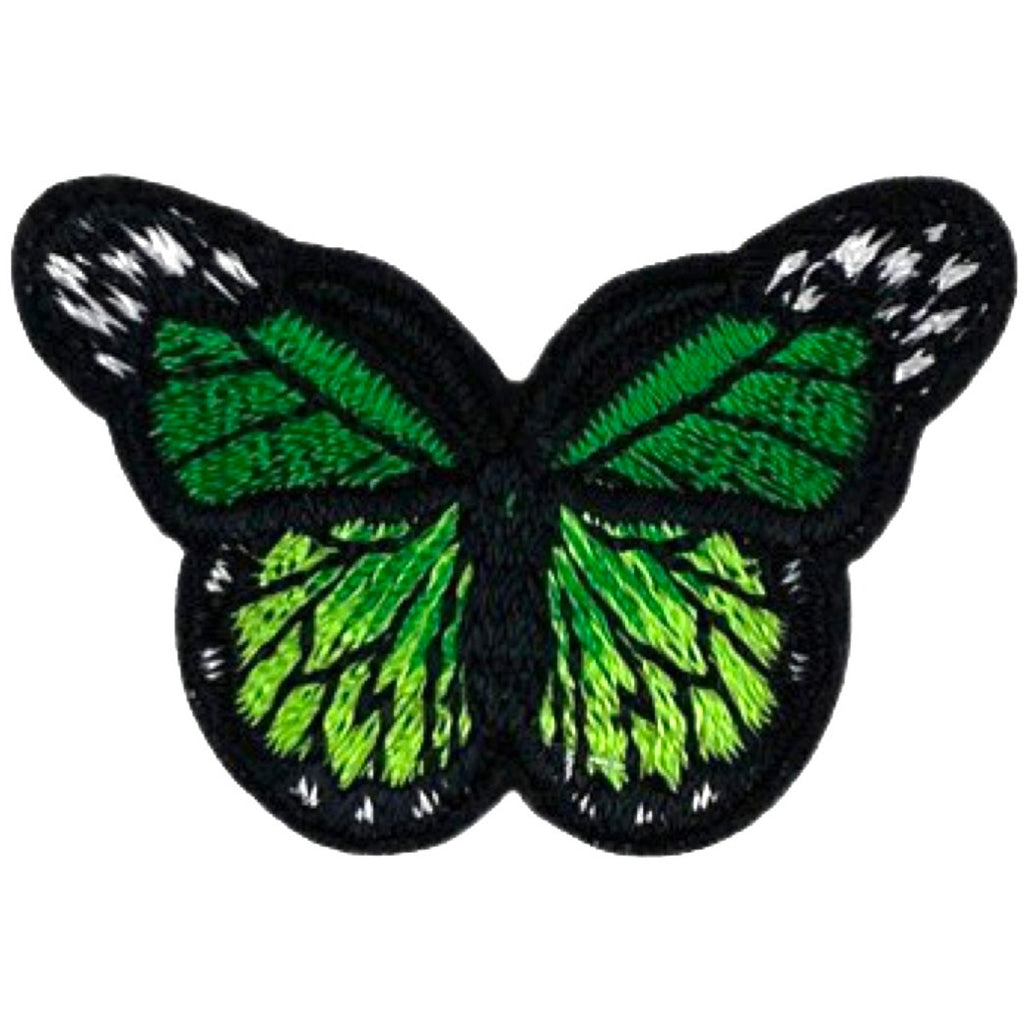 Vlinder Strijk Embleem Applicatie Patch Groen