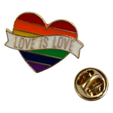 Rainbow Regenboog Hartje Love Is Love Tekst Gay Pride Emaille Pin