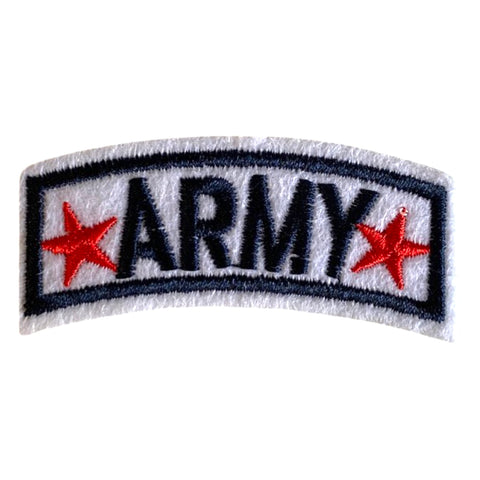 Army Tekst Label Strijk Embleem Patch