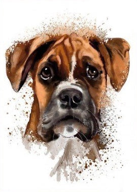 Boxer Hond Honden XL Strijk Applicatie