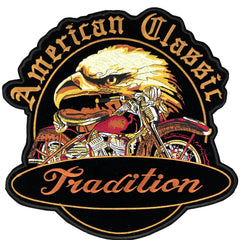 American Classic Tradition XXL Biker Strijk Embleem Patch