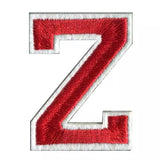 Rood Witte Alfabet Strijk Letter Patch Z