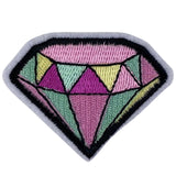 Diamant Strijk Embleem Patch Roze Groen Geel