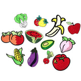 Groenten En Fruit Strijk Patch Set