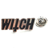 Witch Tekst Emaille Pin
