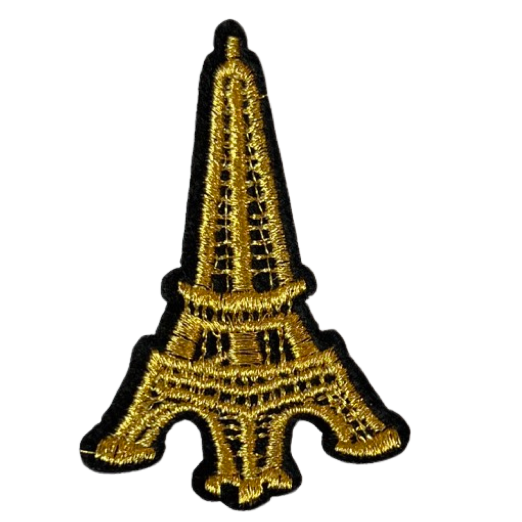 Eiffeltoren Strijk Embleem Patch Goud