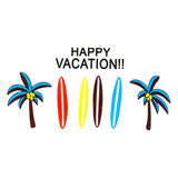 Happy Vacation Tekst Strijk Applicatie