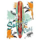 Surfing California Tekst Strijk Applicatie