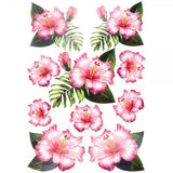Hibiscus Bloemen Full Color Strijk Applicatie