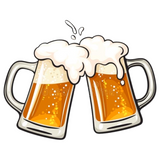 Bier Bierpull Schuimkraag Full Color Strijk Applicatie Small