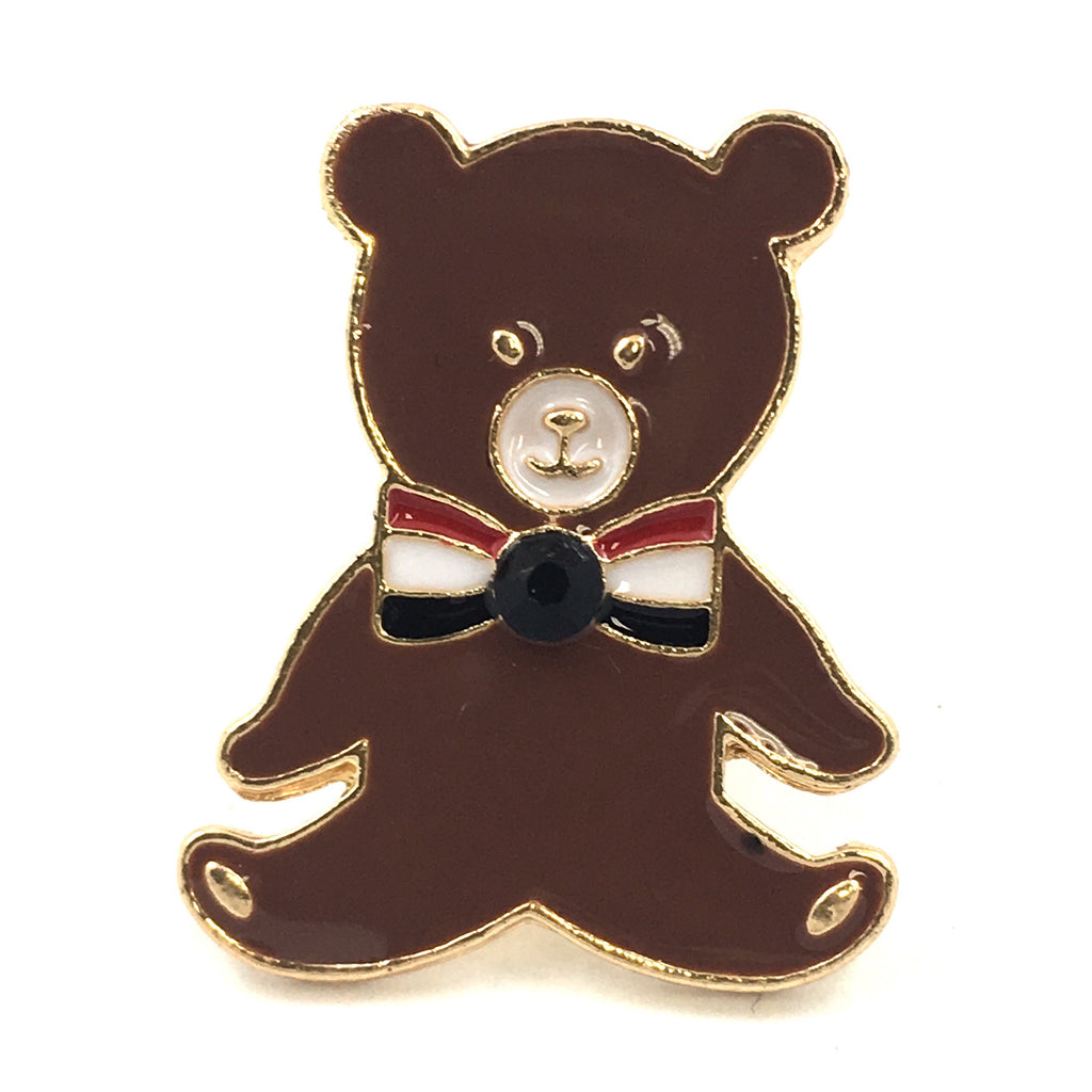 Grote Bruine Teddy Beer Emaille Pin