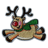 Rendier Reindeer Rudolph Kerst Strijk Embleem Patch